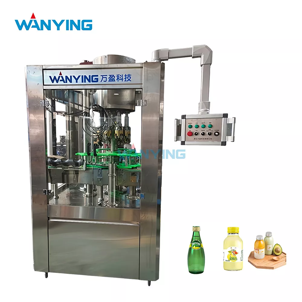 Máquina de tampar parafuso de alumínio para garrafas de vidro