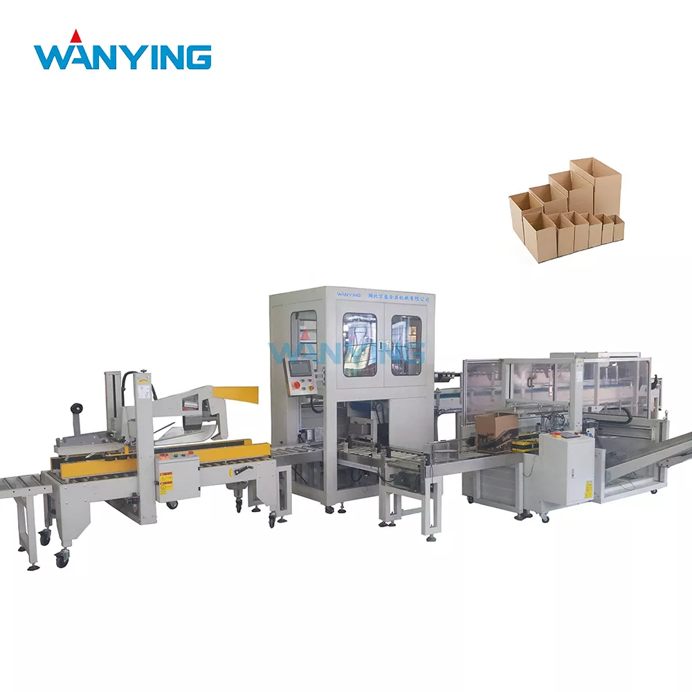 Máquina automática de embalagem de caixas