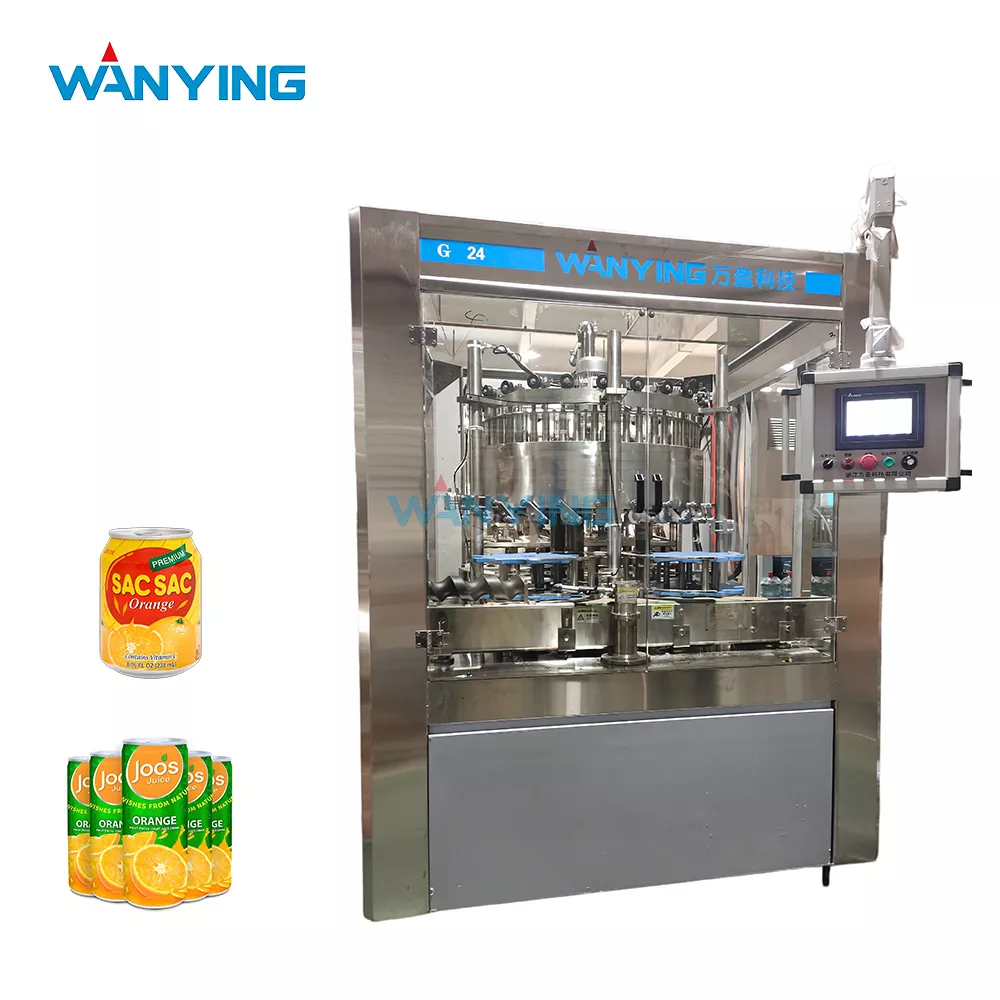 Máquina de enchimento de polpa de frutas para latas de alumínio
