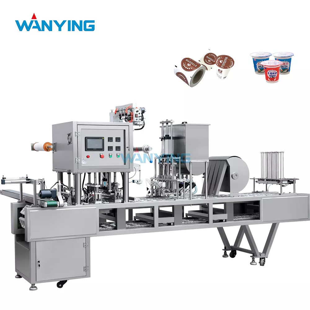 Máquina de enchimento e selagem de filme alimentado por bobina